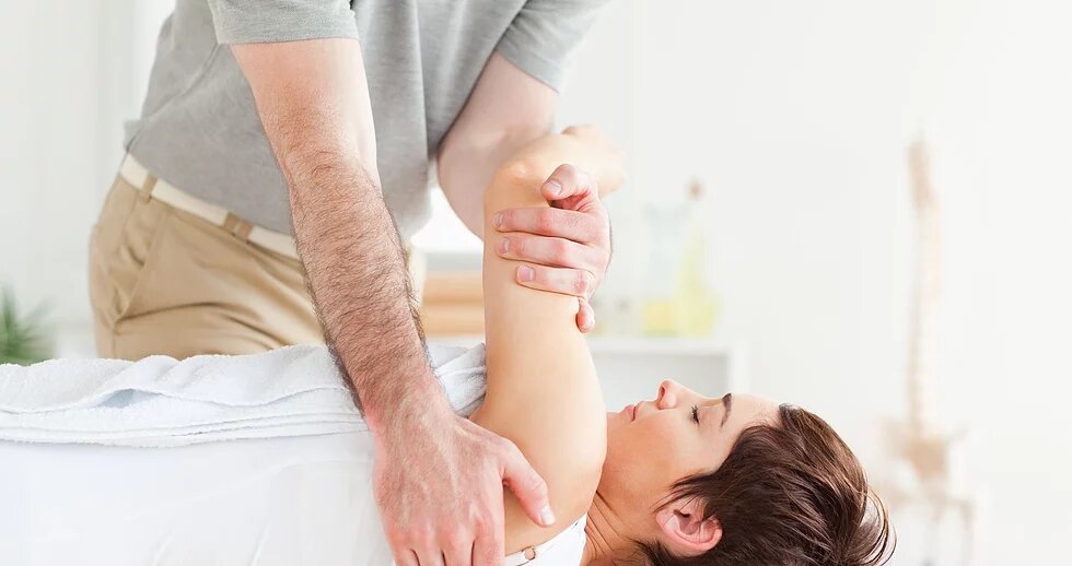 Chiropractic adjustment to a patient