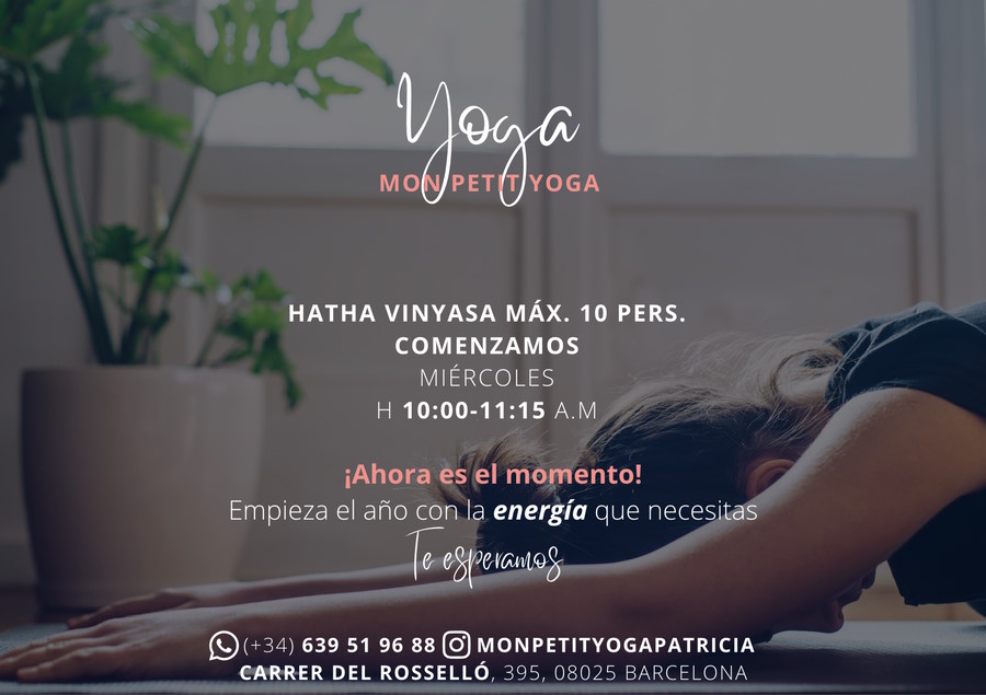 Yoga MONPETITYOGA. Sacred Family. Barcelona. informative image